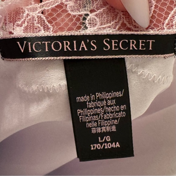 NWOT 🤍 Victorias Secret 🩵 Low Back Satin Slip Pastel Sky Ombre 💜 size L/G - Picture 7 of 9